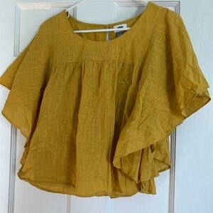 Mustard yellow top from old navy.